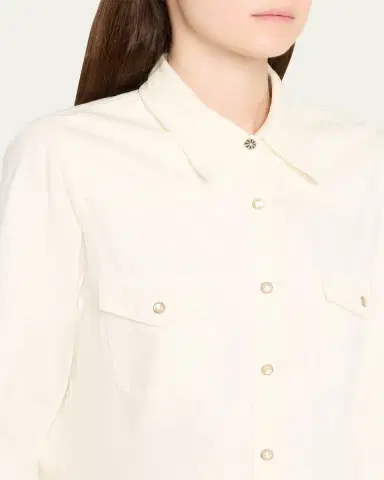 Nili Lotan Travis Pearly-Snap Western Shirt | Thumbnail 5 Nili Lotan Travis Pearly-Snap Western Shirt | Thumbnail 5