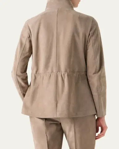 Akris Chianti Suede Utility Jacket | Thumbnail 3 Akris Chianti Suede Utility Jacket | Thumbnail 3