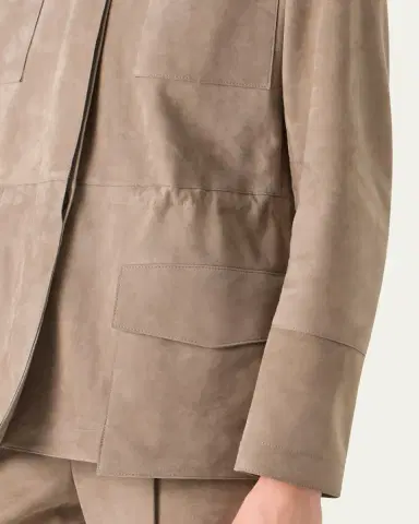 Akris Chianti Suede Utility Jacket | Thumbnail 5 Akris Chianti Suede Utility Jacket | Thumbnail 5