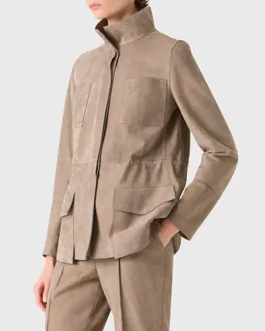 Akris Chianti Suede Utility Jacket | Thumbnail 8 Akris Chianti Suede Utility Jacket | Thumbnail 8
