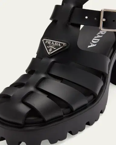 Prada 90mm Stride Flow Rubber Fisherman Sandals | Thumbnail 3