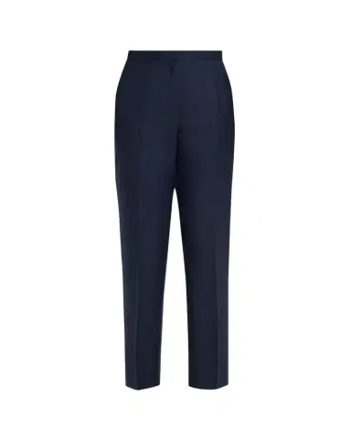 Kiton Wool-Silk Tapered-Leg Ankle Trousers | Thumbnail 1