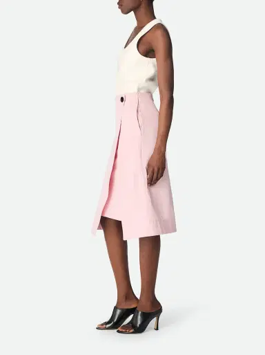 Bottega Veneta Cotton Twill Wrap Skirt | Thumbnail 2