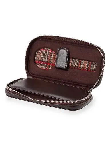 Wolf x WM Brown 2-Piece Watch Zip Storage Case - Brown | Thumbnail 2 Wolf x WM Brown 2-Piece Watch Zip Storage Case - Brown | Thumbnail 2