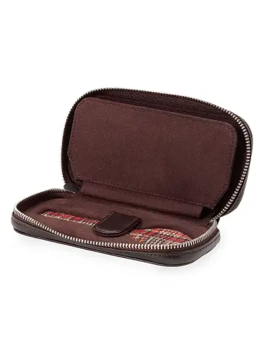 Wolf x WM Brown 2-Piece Watch Zip Storage Case - Brown | Thumbnail 3 Wolf x WM Brown 2-Piece Watch Zip Storage Case - Brown | Thumbnail 3