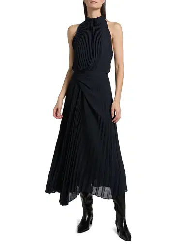 A.L.C. Women's Simona Pleated Asymmetric Dress | Thumbnail 3