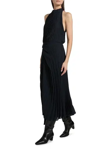 A.L.C. Women's Simona Pleated Asymmetric Dress | Thumbnail 4