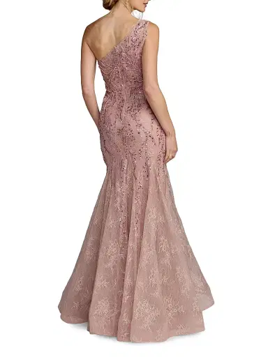 Mac Duggal Women's Sequin-Embellisehd Mermaid Gown - Rose | Thumbnail 2 Mac Duggal Women's Sequin-Embellisehd Mermaid Gown - Rose | Thumbnail 2