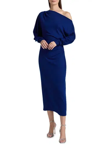 A.L.C. Women's Sonny Jersey Asymmetric Midi-Dress | Thumbnail 3 A.L.C. Women's Sonny Jersey Asymmetric Midi-Dress | Thumbnail 3