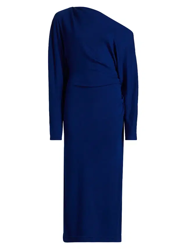 Women's Sonny Jersey Asymmetric Midi-Dress - Yves Blue