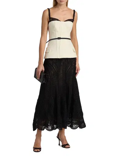 Simkhai Women's McKinnon Layered Maxi Dress - Ivory - Size 8 | Thumbnail 3 Simkhai Women's McKinnon Layered Maxi Dress - Ivory - Size 8 | Thumbnail 3