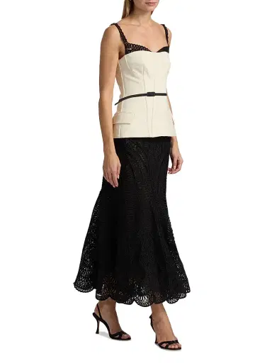 Simkhai Women's McKinnon Layered Maxi Dress - Ivory - Size 8 | Thumbnail 4 Simkhai Women's McKinnon Layered Maxi Dress - Ivory - Size 8 | Thumbnail 4