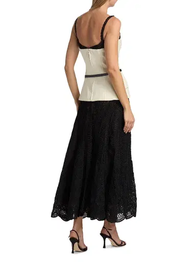 Simkhai Women's McKinnon Layered Maxi Dress - Ivory - Size 8 | Thumbnail 5 Simkhai Women's McKinnon Layered Maxi Dress - Ivory - Size 8 | Thumbnail 5