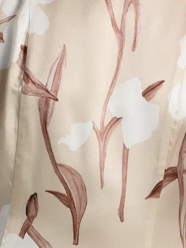 Misook Women's Floral Silk Midi-Dress - Biscotti Charmeuse White - Size XXL | Thumbnail 7 Misook Women's Floral Silk Midi-Dress - Biscotti Charmeuse White - Size XXL | Thumbnail 7