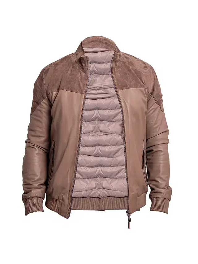 Maceoo Men's Ascension Leather Jacket - Brown