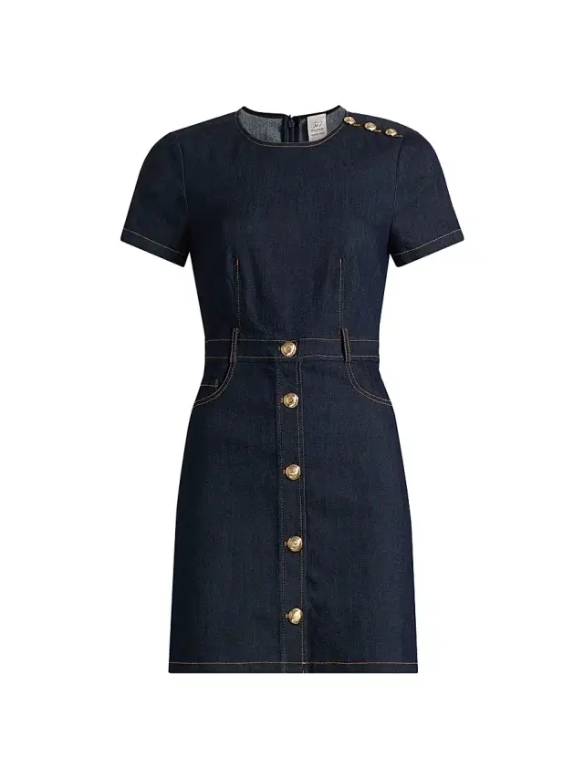 Cinq à Sept Women's Niya Stretch-Denim Minidress - Indigo