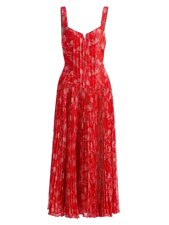Women's Pascual Botanical Floral Midi-Dress - Bisou Multi