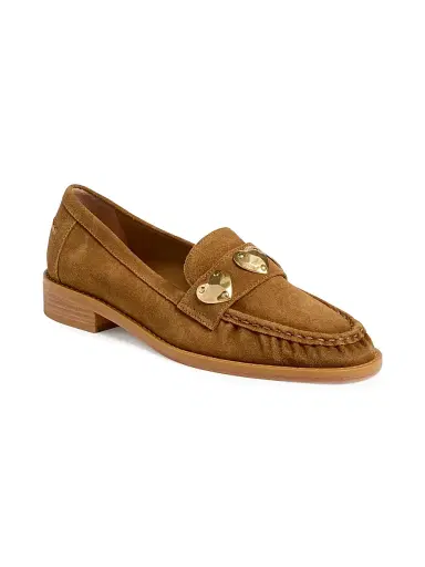 Cinq à Sept Women's Gretta Embellished Suede Loafers - Golden Sienna | Thumbnail 2