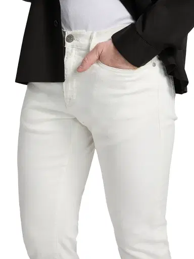 Frame Men's L'Homme Slim Jeans - Whisper White - Size 38 | Thumbnail 6