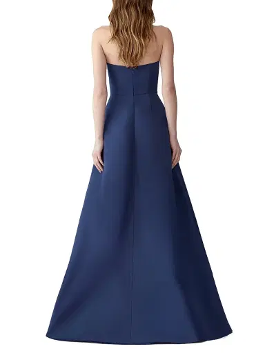 Carolina Herrera Women's Floral-Embroidered Silk Strapless Gown - Midnight Multi - Size 2 | Thumbnail 3 Carolina Herrera Women's Floral-Embroidered Silk Strapless Gown - Midnight Multi - Size 2 | Thumbnail 3