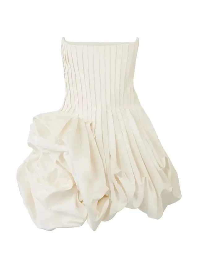 Carolina Herrera Women's Pleated Gathered Rose-Effect Minidress - White
