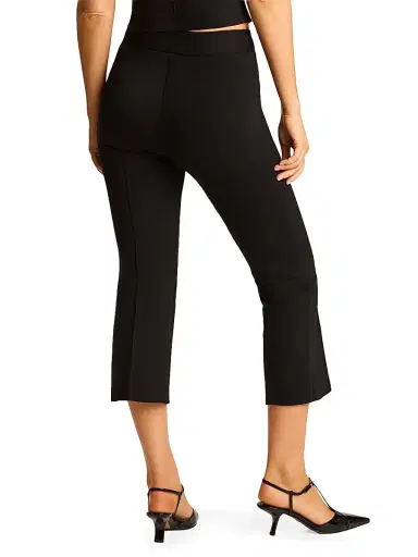 Commando Women's Neoprene CEO Pintucked Crop Pants - Black - Size XL | Thumbnail 4 Commando Women's Neoprene CEO Pintucked Crop Pants - Black - Size XL | Thumbnail 4