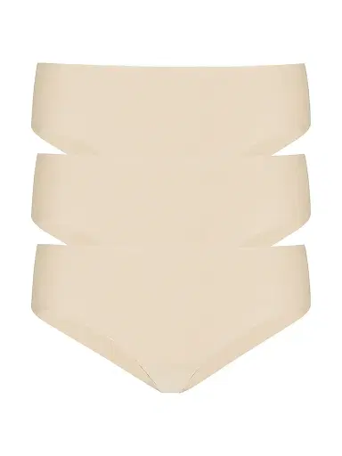 Commando Women's 3-Pack Stretch-Cotton Brief Set - Size Large | Thumbnail 1