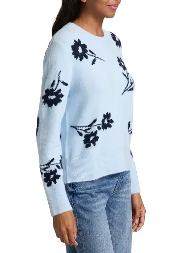 RAILS Women's Anise Floral Knit Crewneck Sweater | Thumbnail 4 RAILS Women's Anise Floral Knit Crewneck Sweater | Thumbnail 4
