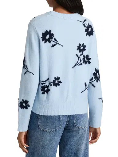 RAILS Women's Anise Floral Knit Crewneck Sweater | Thumbnail 5 RAILS Women's Anise Floral Knit Crewneck Sweater | Thumbnail 5