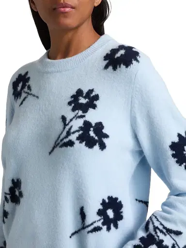 RAILS Women's Anise Floral Knit Crewneck Sweater | Thumbnail 6 RAILS Women's Anise Floral Knit Crewneck Sweater | Thumbnail 6
