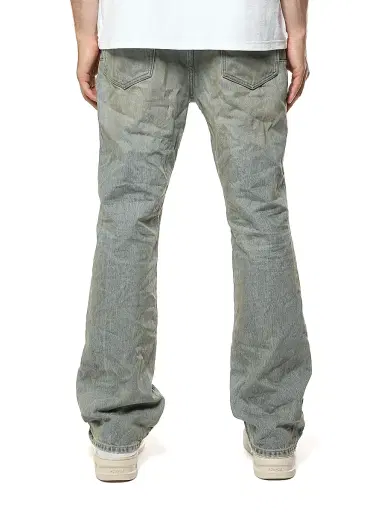 Purple Brand Men's Dirty Fade Down Rip Boot Jeans - Light Indigo - Size 40 | Thumbnail 2 Purple Brand Men's Dirty Fade Down Rip Boot Jeans - Light Indigo - Size 40 | Thumbnail 2