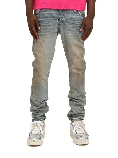 Purple Brand Men's Glow Dirty Slim Straight-Leg Jeans - Light Indigo - Size 40 | Thumbnail 1 Purple Brand Men's Glow Dirty Slim Straight-Leg Jeans - Light Indigo - Size 40 | Thumbnail 1