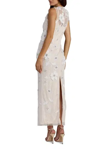 Mac Duggal Women's Embellished Floral Lace Maxi Dress | Thumbnail 2 Mac Duggal Women's Embellished Floral Lace Maxi Dress | Thumbnail 2
