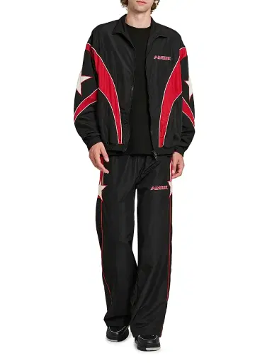 AMIRI Men's Sport Appliqué Zip-Up Windbreaker - Black - Size Small | Thumbnail 2