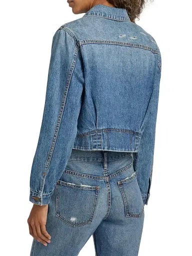 Ramy Brook Women's Jannah Denim Zip-Up Jacket | Thumbnail 5