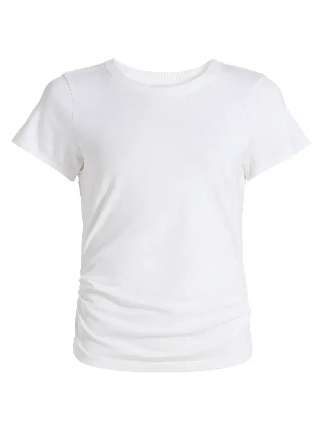 Women's Kate Ruched Cotton-Blend T-Shirt - White