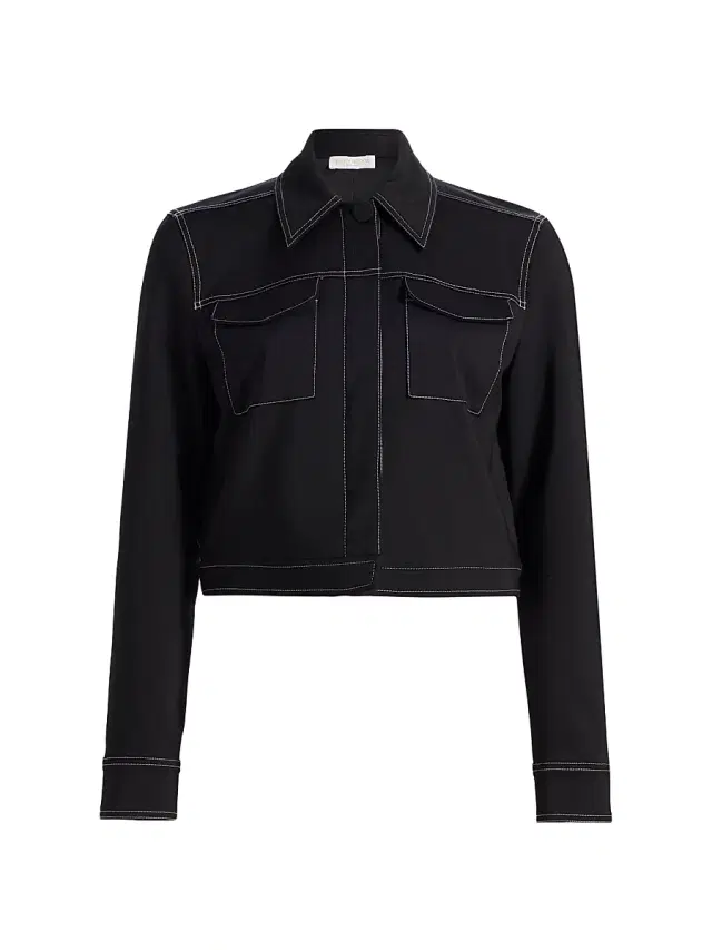 Ramy Brook Women's Marrie Trucker Jacket - Black