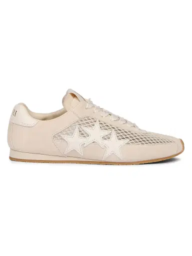 AMIRI Women's Pacific Flat Suede & Mesh Low-Top Sneakers - Alabaster - Size 5 | Thumbnail 1 AMIRI Women's Pacific Flat Suede & Mesh Low-Top Sneakers - Alabaster - Size 5 | Thumbnail 1