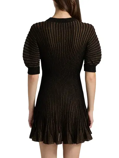 Ulla Johnson Women's Talie Glitter Puff-Sleeve Minidress | Thumbnail 5