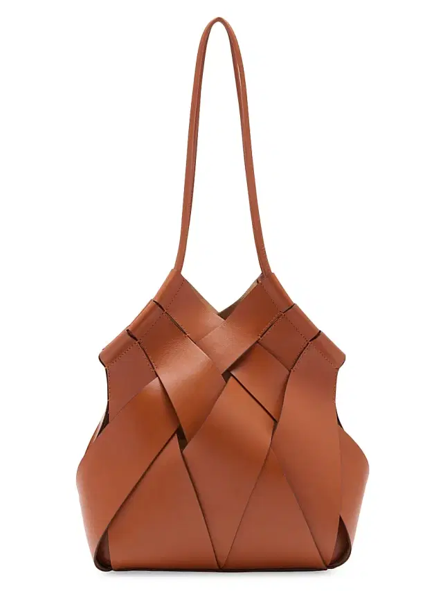 Ulla Johnson Women's Charlotte Woven Leather Shoulder Bag - Sierra