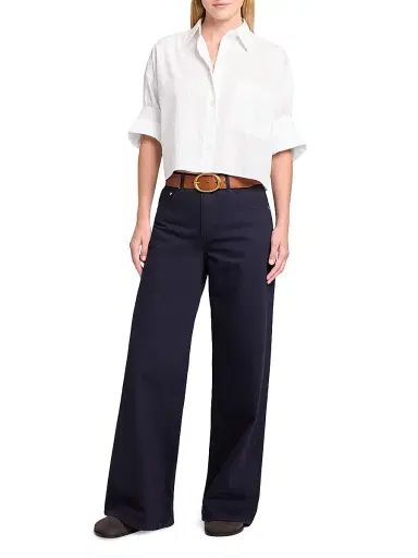 TWP Women's Tiny Dancer Wide-Leg Jeans - White - Size 31 | Thumbnail 2