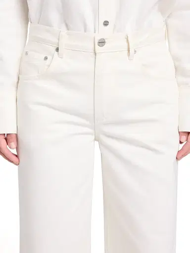 TWP Women's Tiny Dancer Wide-Leg Jeans - White - Size 31 | Thumbnail 6