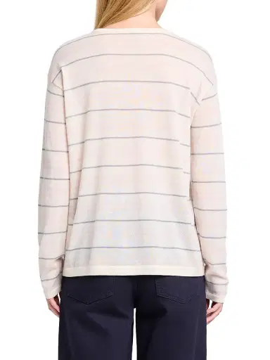 TWP Women's 4Th St Stripe Cashmere Sweater - Ivory Multi | Thumbnail 5 TWP Women's 4Th St Stripe Cashmere Sweater - Ivory Multi | Thumbnail 5