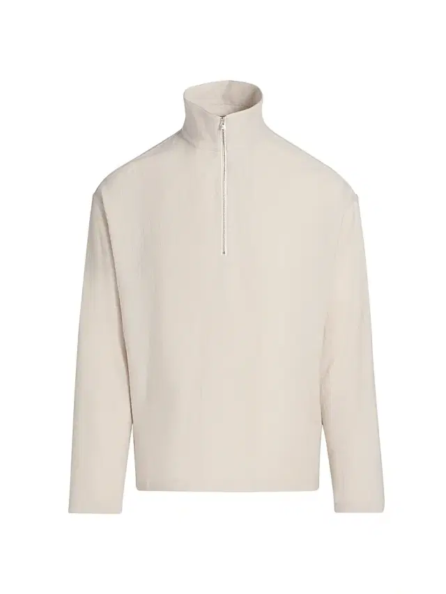 Men's Wool Half-Zip Overshirt Jacket - Light Taupe