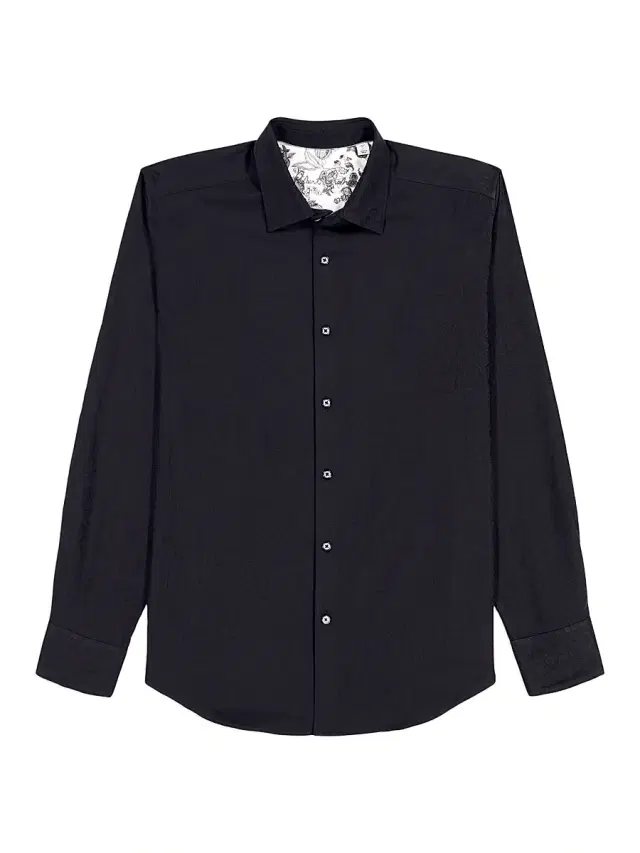 Robert Graham Men's Hudson Paisley Jacquard Stretch-Cotton Shirt - Black