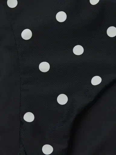 Milly Women's Margot Polka Dot Bikini Bottom - Black White - Size Large | Thumbnail 6