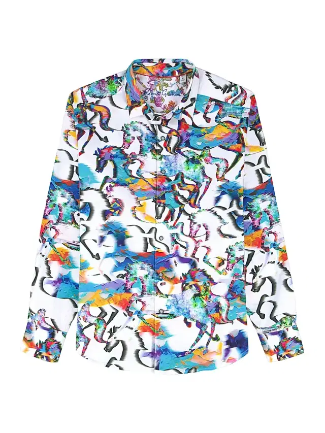 Robert Graham Men's Mane Event Stretch-Cotton Button-Front Shirt