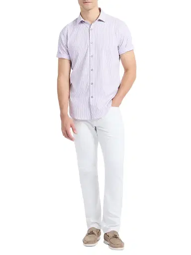 Robert Graham Men's Fornillo Short-Sleeve Shirt - Lilac - Size XXXXL | Thumbnail 2 Robert Graham Men's Fornillo Short-Sleeve Shirt - Lilac - Size XXXXL | Thumbnail 2