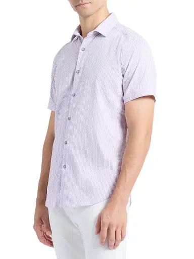 Robert Graham Men's Fornillo Short-Sleeve Shirt - Lilac - Size XXXXL | Thumbnail 4 Robert Graham Men's Fornillo Short-Sleeve Shirt - Lilac - Size XXXXL | Thumbnail 4