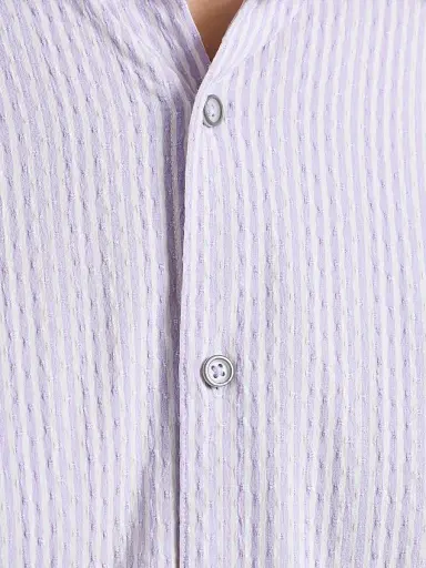 Robert Graham Men's Fornillo Short-Sleeve Shirt - Lilac - Size XXXXL | Thumbnail 7 Robert Graham Men's Fornillo Short-Sleeve Shirt - Lilac - Size XXXXL | Thumbnail 7